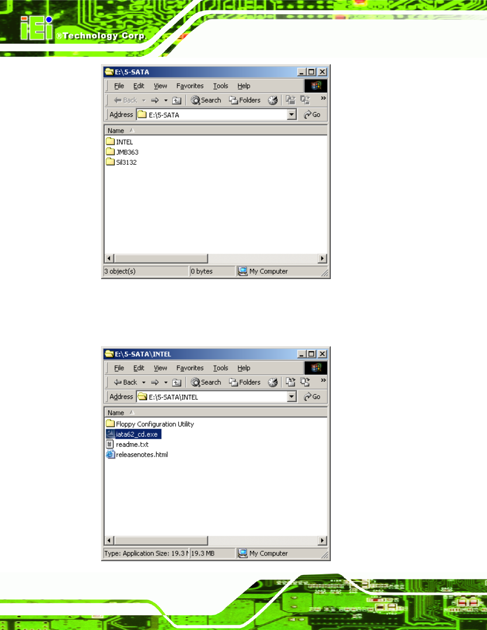 Figure 6-38: sata raid driver installation program | IEI Integration IMB-Q354 v1.20 User Manual | Page 150 / 190