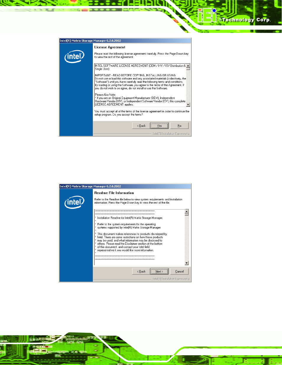 Figure 6-45: matrix storage manager readme file | IEI Integration IMB-Q354 v1.20 User Manual | Page 153 / 190