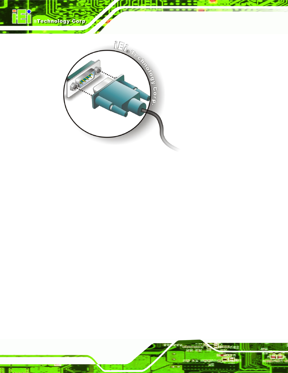 6 usb device connection, Figure 4-21: serial device connector | IEI Integration IMB-Q354 v1.20 User Manual | Page 82 / 190
