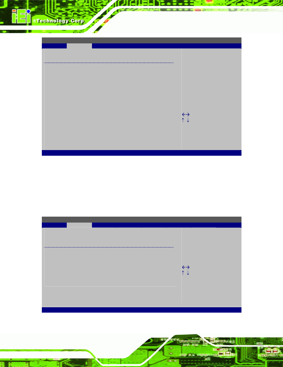 1 cpu configuration, Menu 2: advanced, Menu 3: cpu configuration | Bios menu 2 | IEI Integration IMB-Q354 v1.20 User Manual | Page 90 / 190