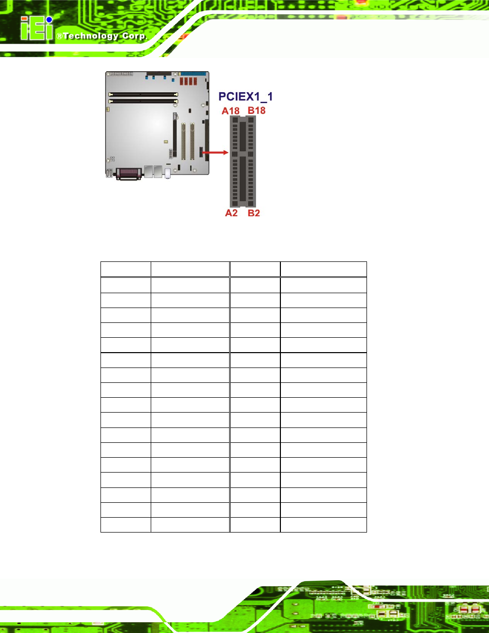 Figure 3-15: pcie x1 slot location, Imb-g41a micro-atx motherboard page 32 | IEI Integration IMB-G41A User Manual | Page 44 / 151