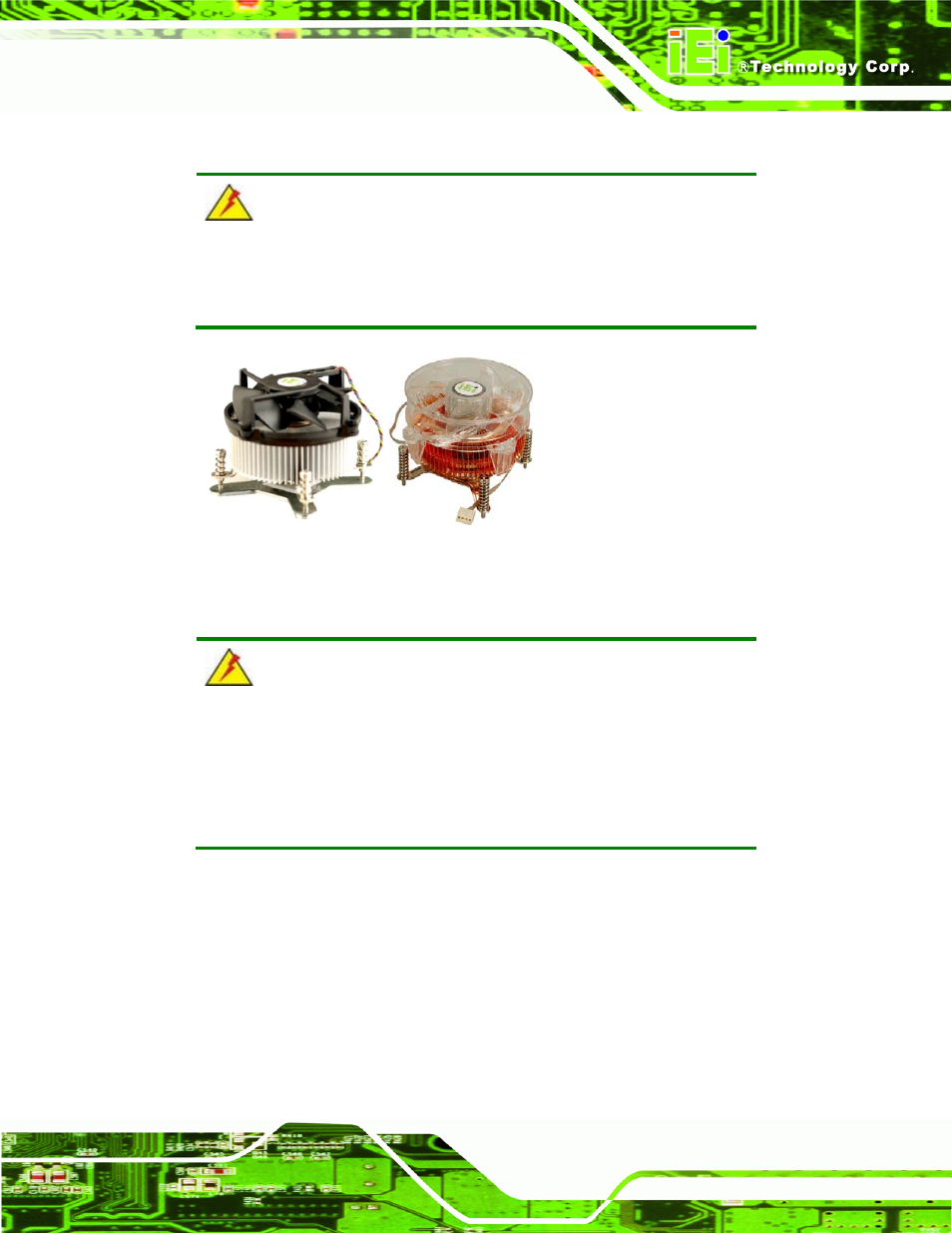 2 socket lga775 cooling kit installation, Figure 4-5: cooling kits (cf-520 and cf-775a) | IEI Integration IMB-G41A User Manual | Page 65 / 151