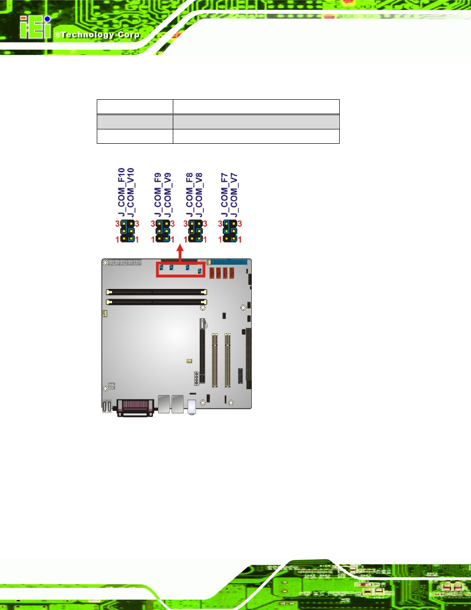 4 internal peripheral device connections, 1 sata drive connection, Nternal | Eripheral, Evice, Onnections, Figure 4-11: com 1 pin 9 setting jumper location, Table 4-5: com 1 pin 9 setting jumper settings | IEI Integration IMB-G41A User Manual | Page 72 / 151