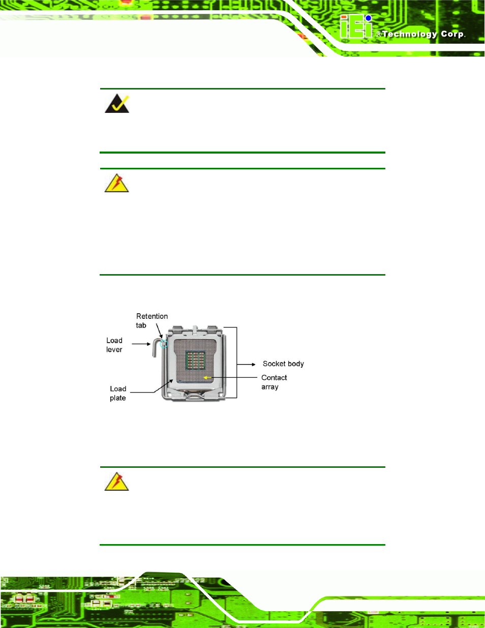 1 socket lga1155 cpu installation, Figure 4-1: intel lga1155 socket | IEI Integration IMB-Q670 v1.03 User Manual | Page 63 / 180