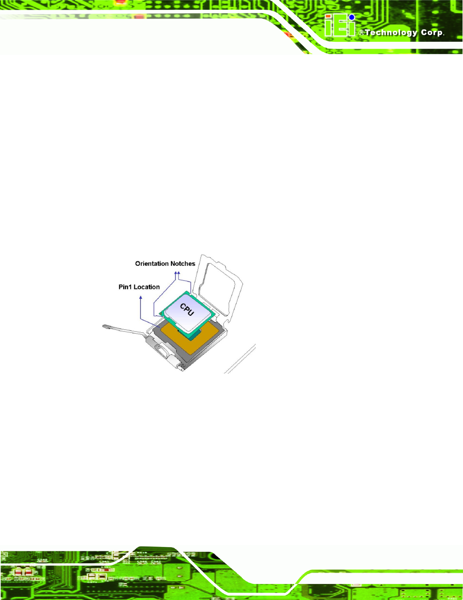 Figure 4-4: insert the socket lga1155 cpu | IEI Integration IMB-Q670 v1.03 User Manual | Page 65 / 180