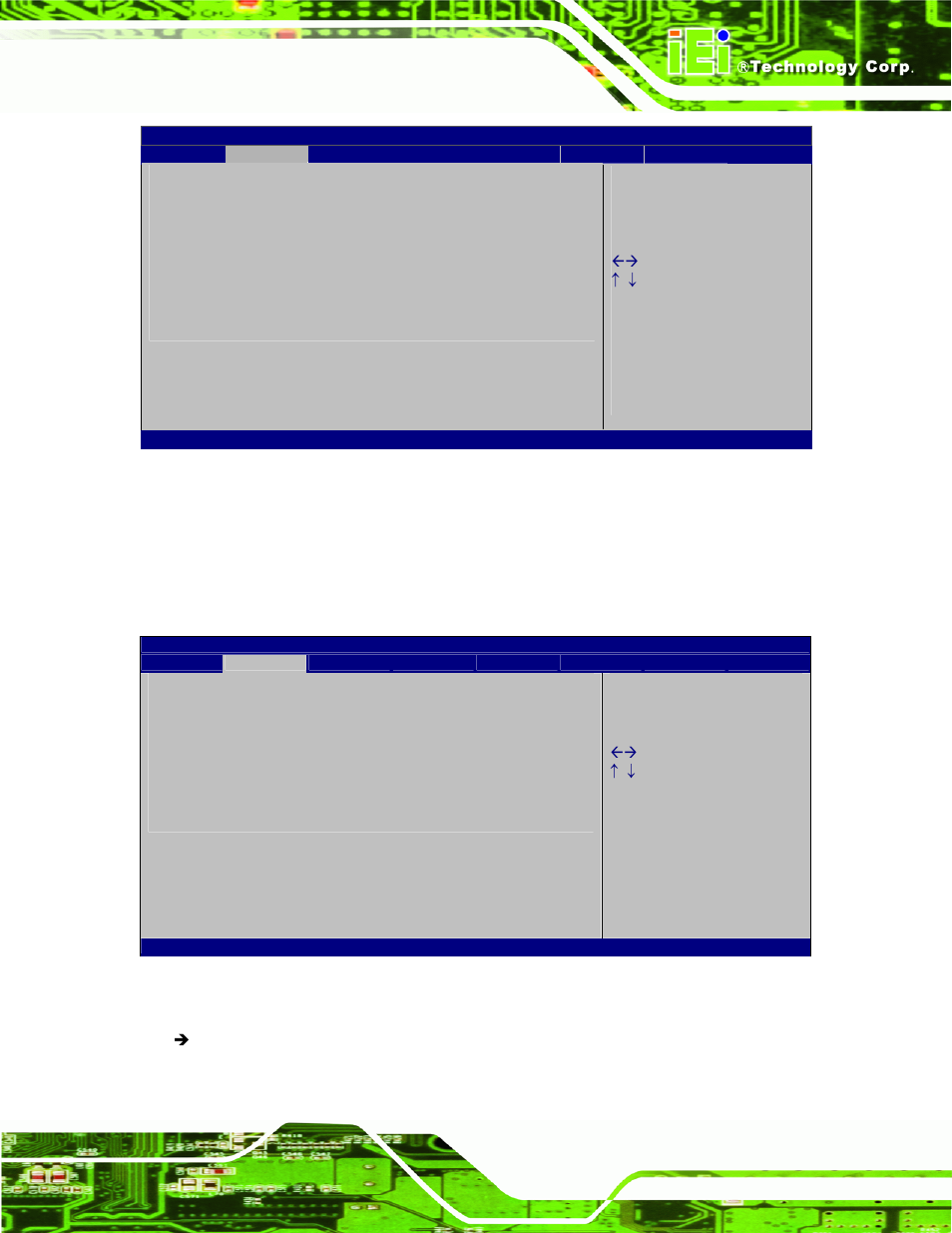6 usb configuration, Bios menu 8: intel txt(lt) configuration, Bios menu 9: usb configuration | IEI Integration IMB-Q670 v1.03 User Manual | Page 95 / 180
