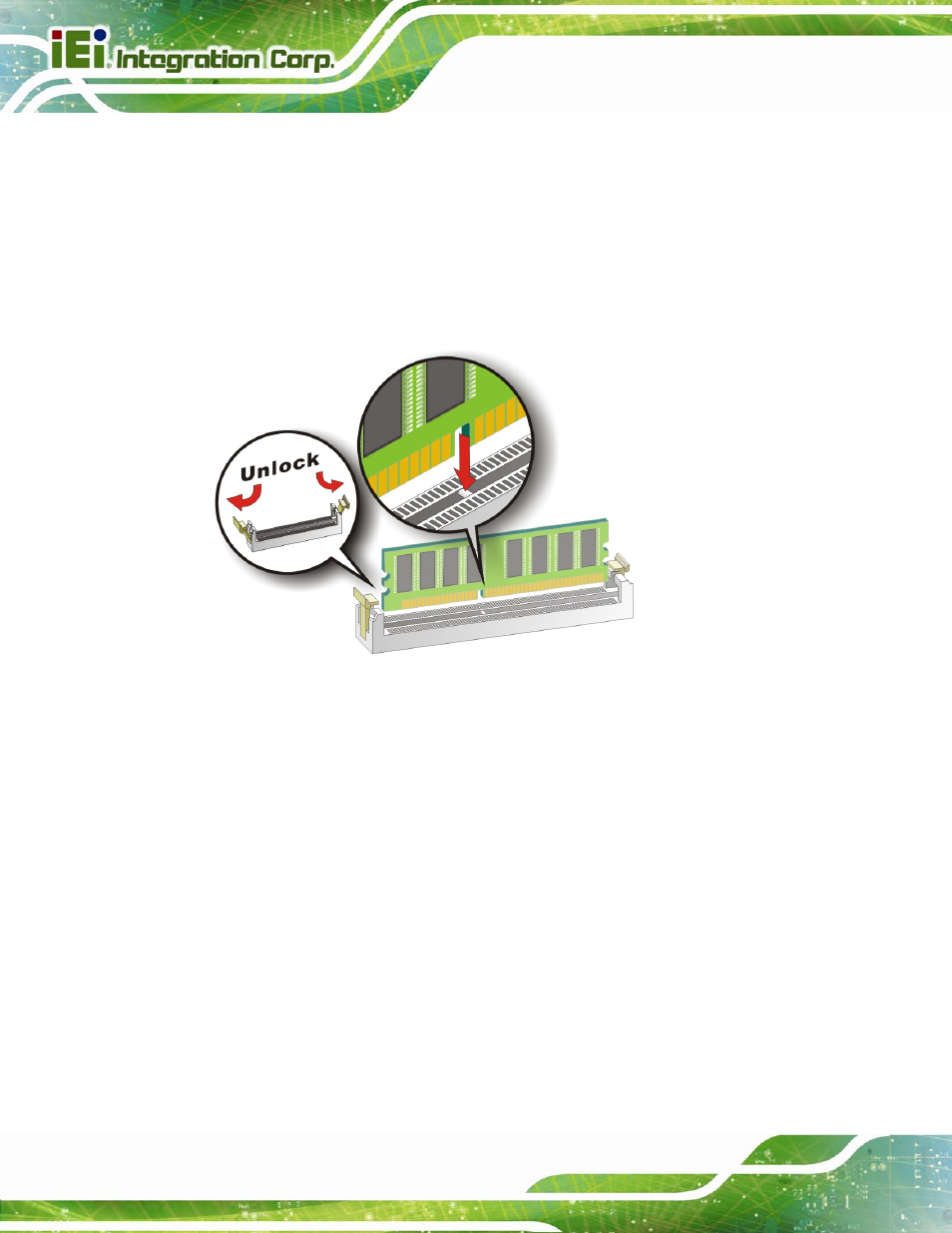 3 dimm installation, Figure 4-5: dimm installation | IEI Integration IMB-Q670 v3.01 User Manual | Page 70 / 184