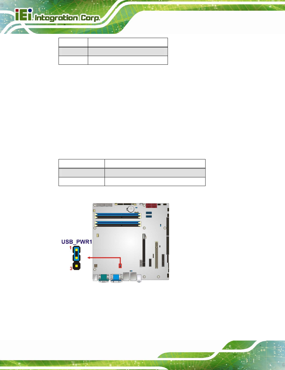 4 usb power select jumper, 5 wake-on lan jumper, Figure 4-9: usb power select jumper location | Table 4-4: me debug connector pinouts, Table 4-5: usb power select jumper settings | IEI Integration IMB-Q670 v3.01 User Manual | Page 74 / 184