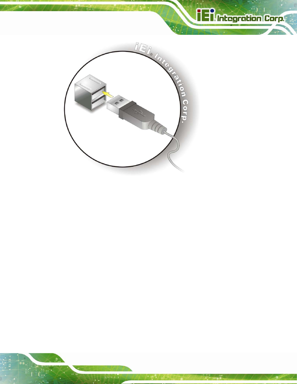 7 vga monitor connection, Figure 4-18: usb connector | IEI Integration IMB-Q670 v3.01 User Manual | Page 83 / 184