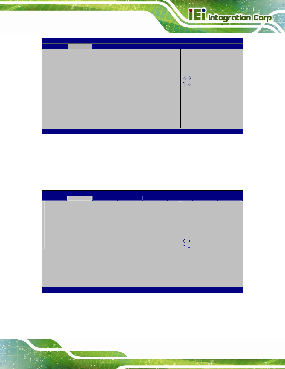 6 usb configuration, Bios menu 8: intel txt(lt) configuration, Bios menu 9: usb configuration | IEI Integration IMB-Q670 v3.01 User Manual | Page 97 / 184