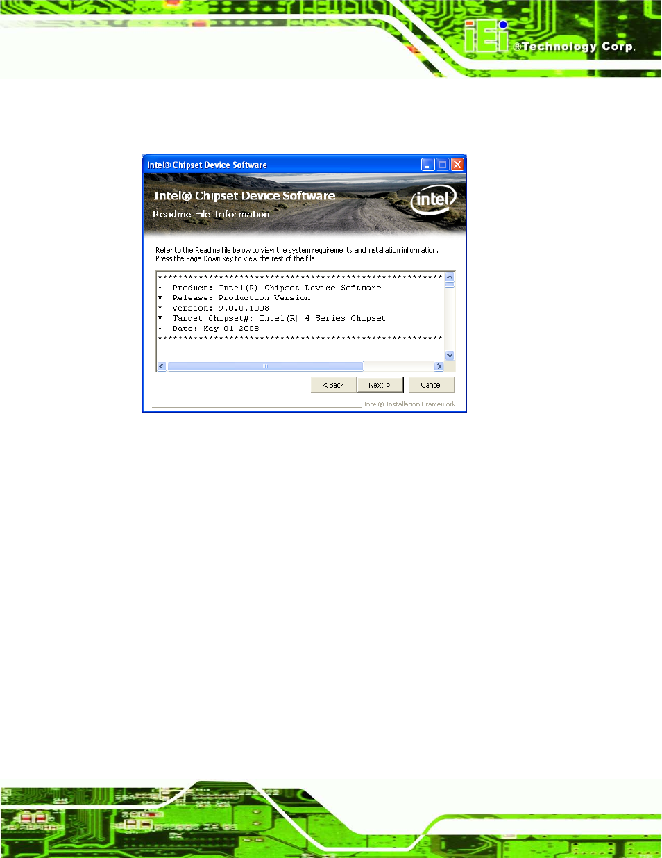 Figure 6-6: chipset driver read me file | IEI Integration IMB-H610A User Manual | Page 136 / 192