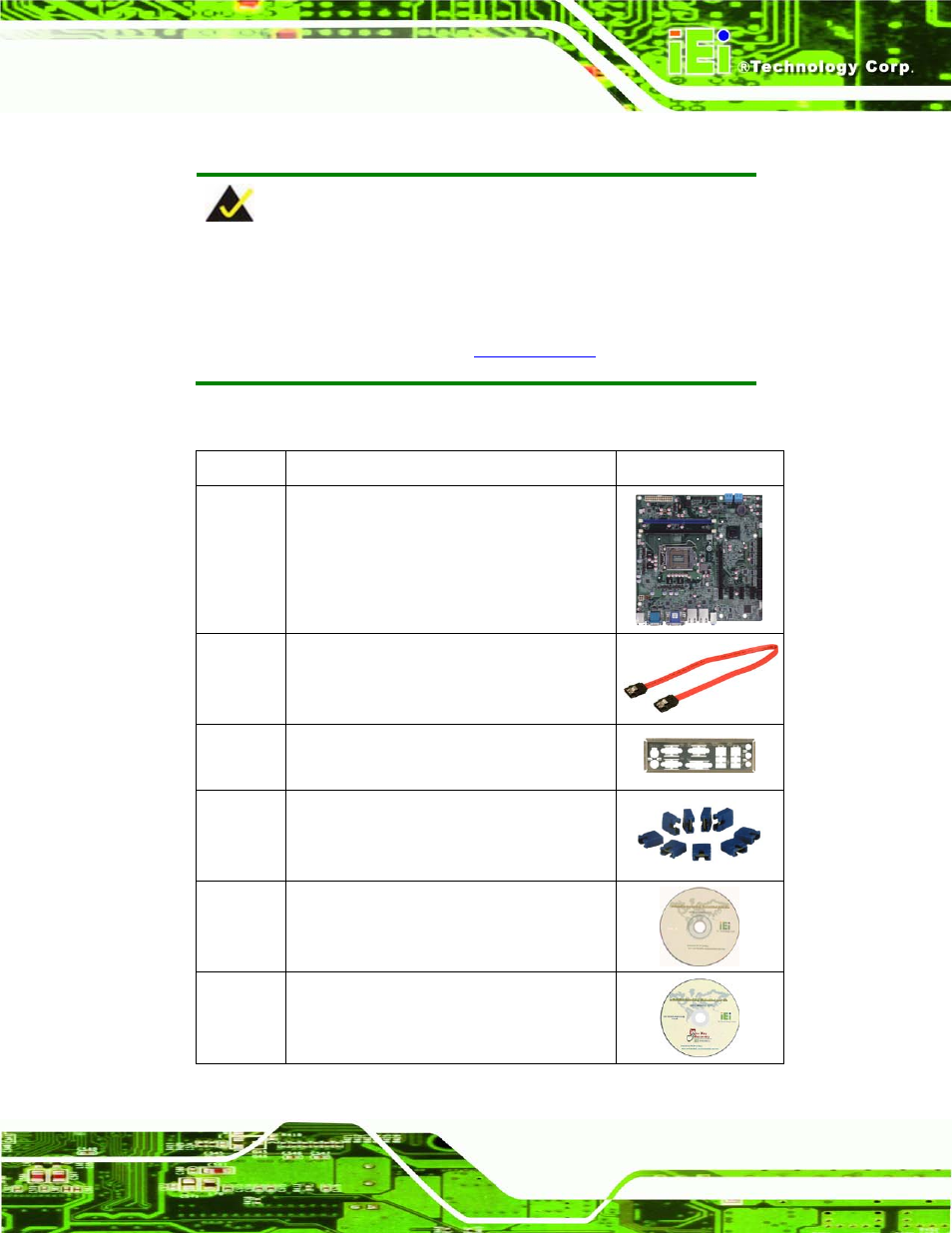 3 packing list, Acking, 3 p a c kin g lis t | IEI Integration IMB-H610A User Manual | Page 26 / 192
