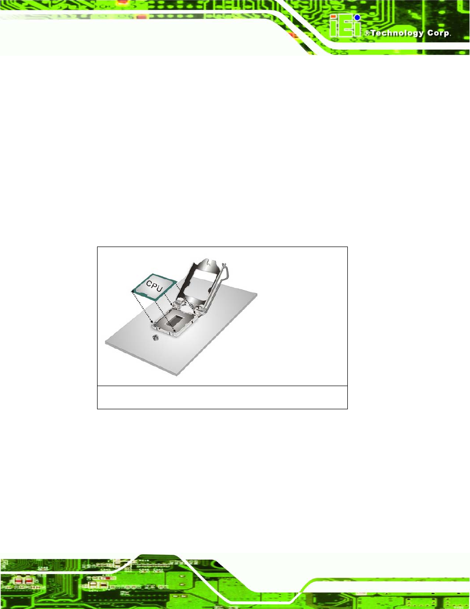 Figure 4-3: insert the socket lga1155 cpu | IEI Integration IMB-H610A User Manual | Page 66 / 192