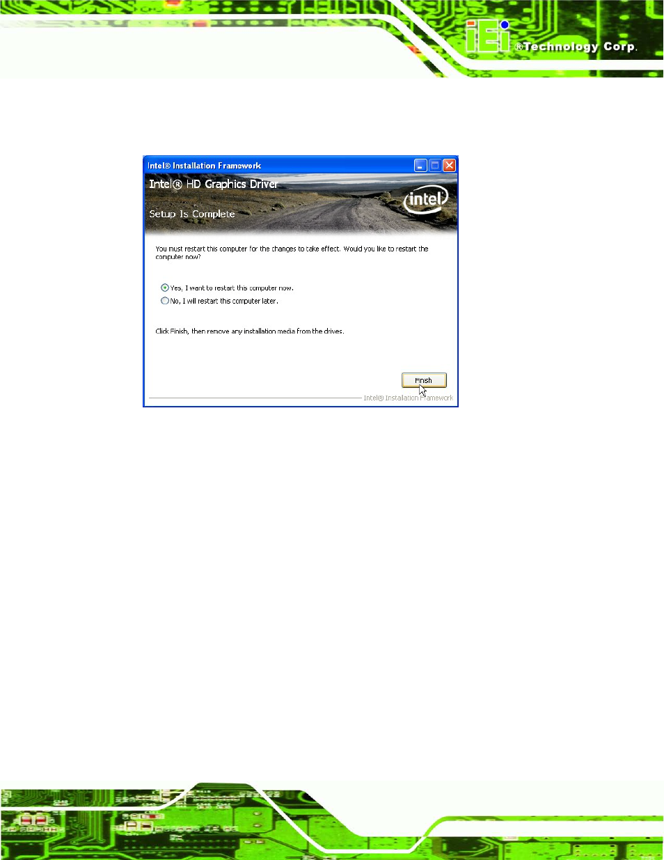5 lan driver installation, River, Nstallation | 5 lan drive r in s ta lla tio n | IEI Integration IMB-H612A User Manual | Page 134 / 199