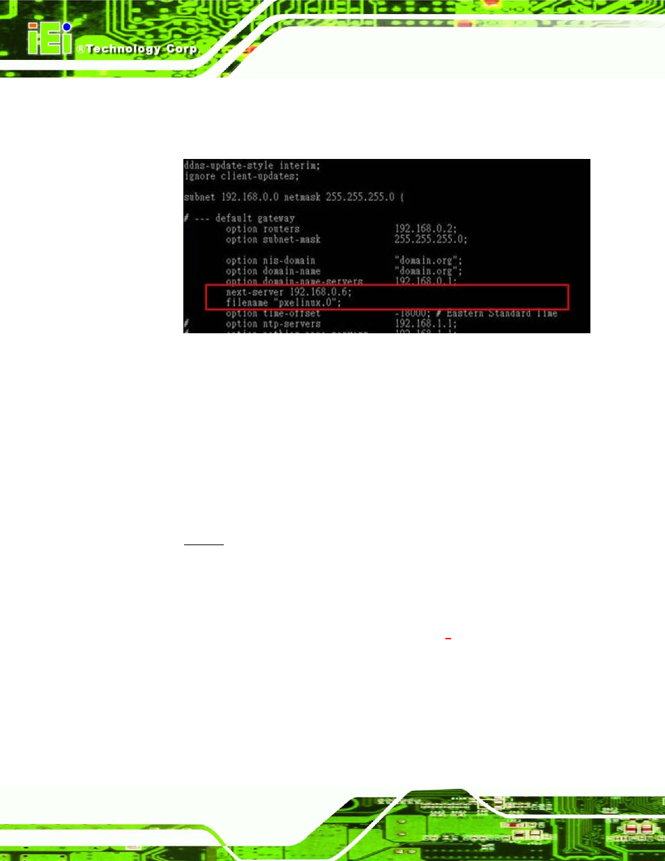 B.6.2 configure tftp settings | IEI Integration IMB-H612A User Manual | Page 175 / 199
