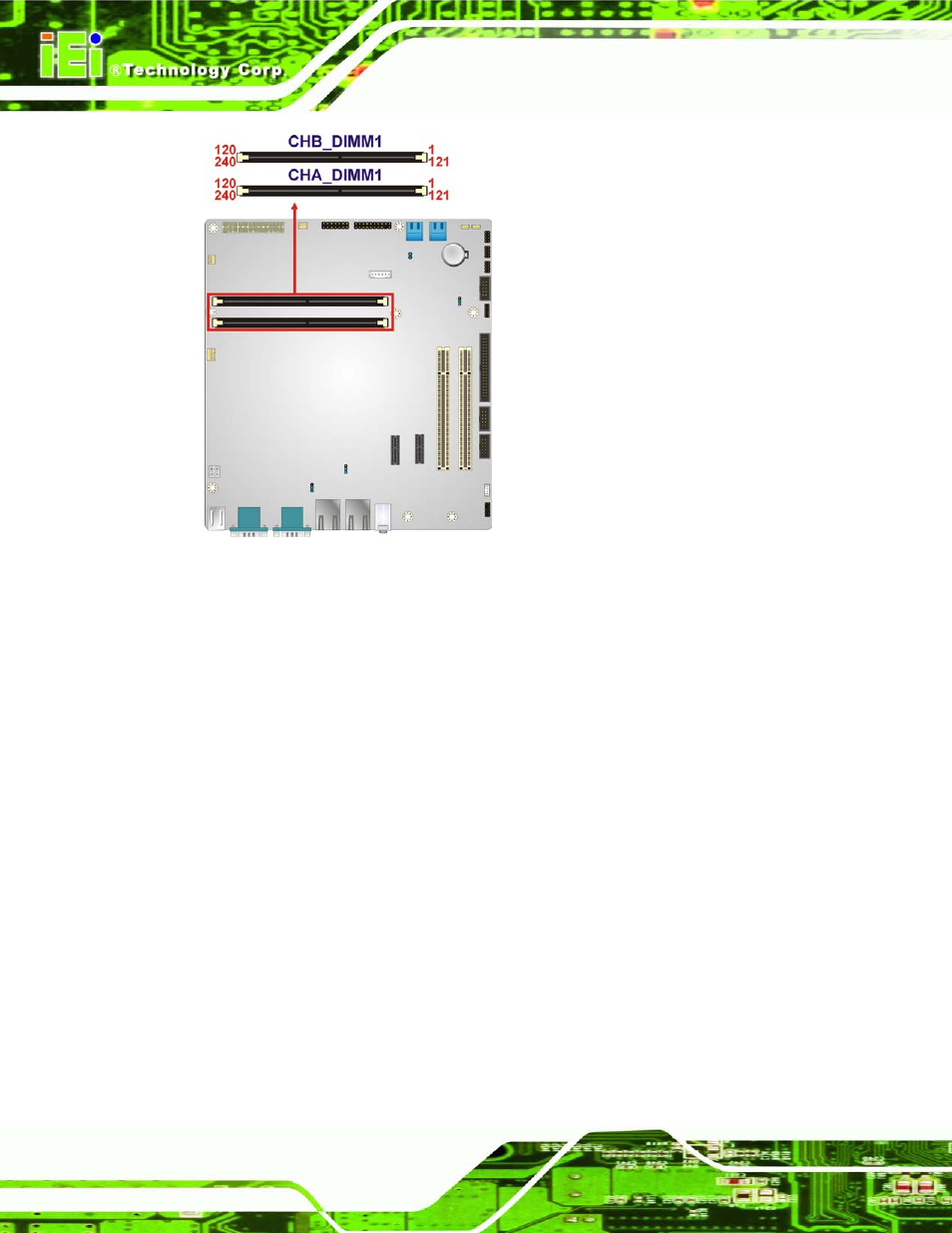 6 digital i/o connector, Figure 3-6: ddr3 dimm slot locations | IEI Integration IMB-H612A User Manual | Page 37 / 199