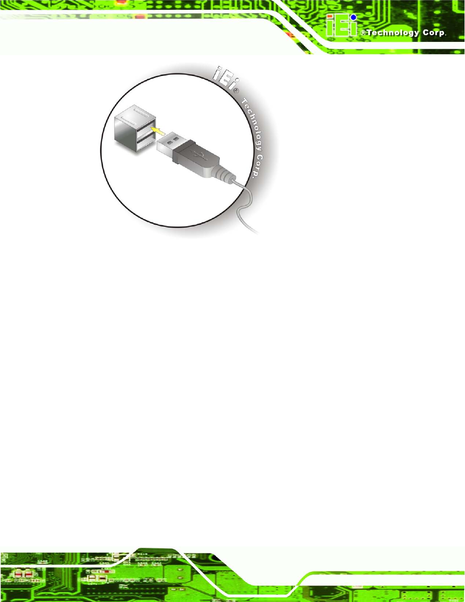 6 vga monitor connection, Figure 4-18: usb connector | IEI Integration IMB-H612A User Manual | Page 78 / 199