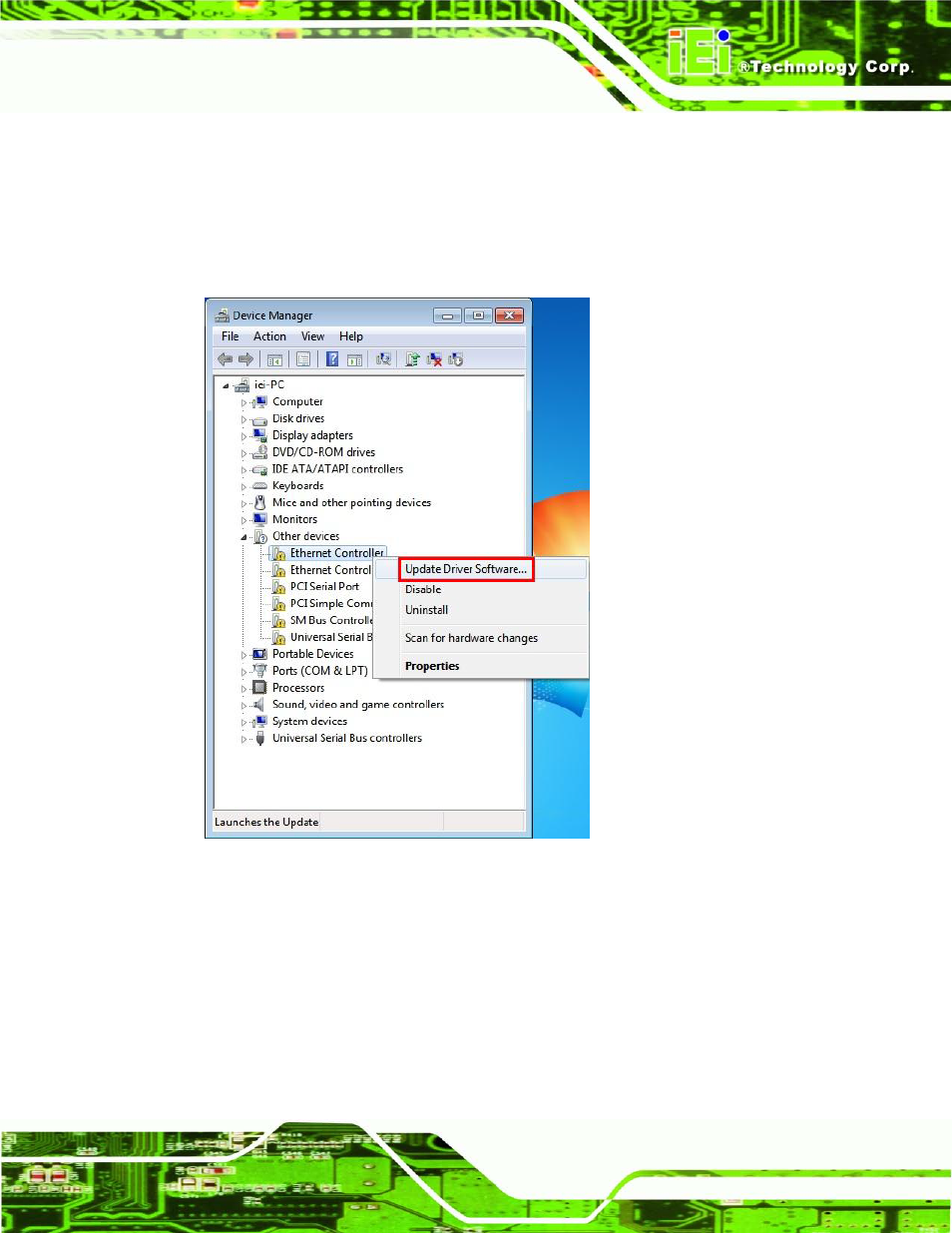 Figure 6-14: device manager list | IEI Integration IMB-Q770 User Manual | Page 143 / 212