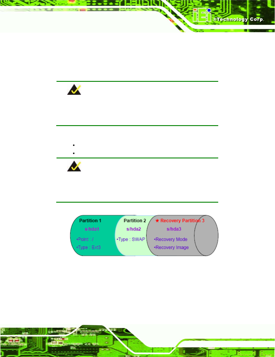Figure b-29: partitions for linux | IEI Integration IMB-Q770 User Manual | Page 183 / 212