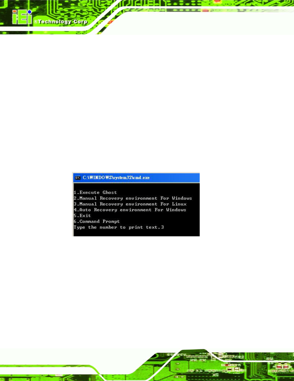 Figure b-30: manual recovery environment for linux | IEI Integration IMB-Q770 User Manual | Page 184 / 212