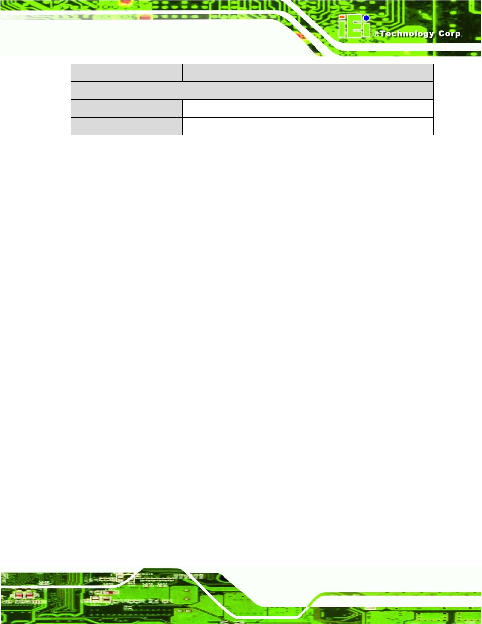 Table 1-1: imb-q770 specifications | IEI Integration IMB-Q770 User Manual | Page 25 / 212