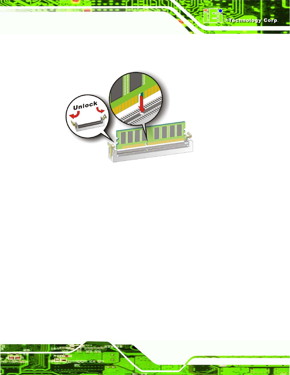 3 dimm installation, Figure 4-7: dimm installation | IEI Integration IMB-Q770 User Manual | Page 73 / 212