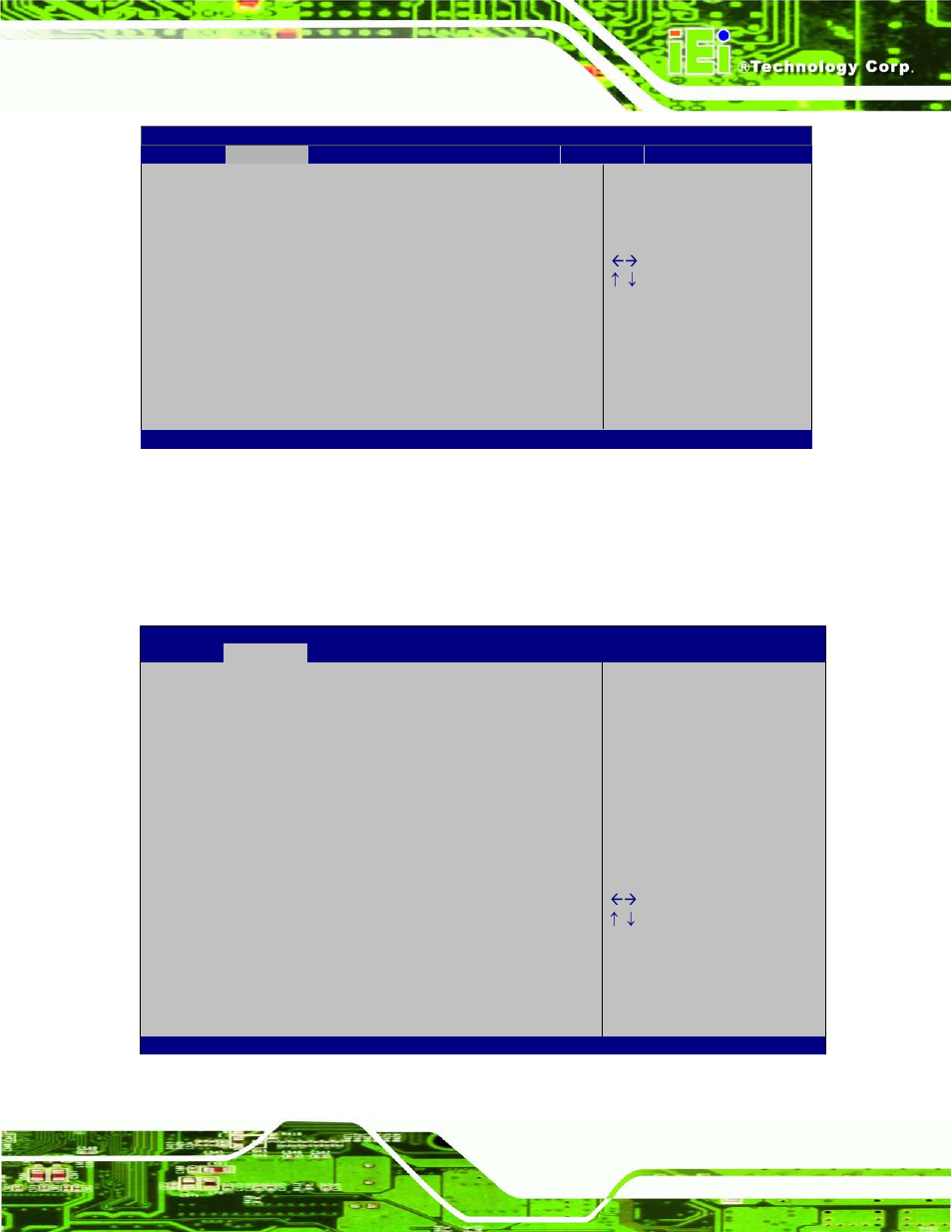 8 amt configuration, Bios menu 9: intel txt(lt) configuration, Bios menu 10: amt configuration | IEI Integration IMB-Q770 User Manual | Page 99 / 212