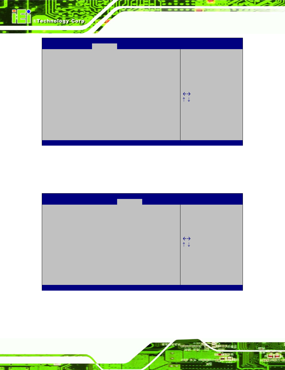 5 boot, Bios menu 24: memory configuration, Bios menu 25: boot | 5 bo o t | IEI Integration IMB-C2160 User Manual | Page 121 / 205