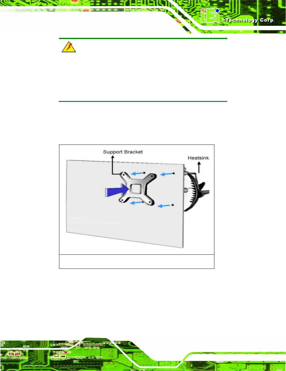 Figure 4-6: cooling kit support bracket | IEI Integration IMB-C2160 User Manual | Page 70 / 205