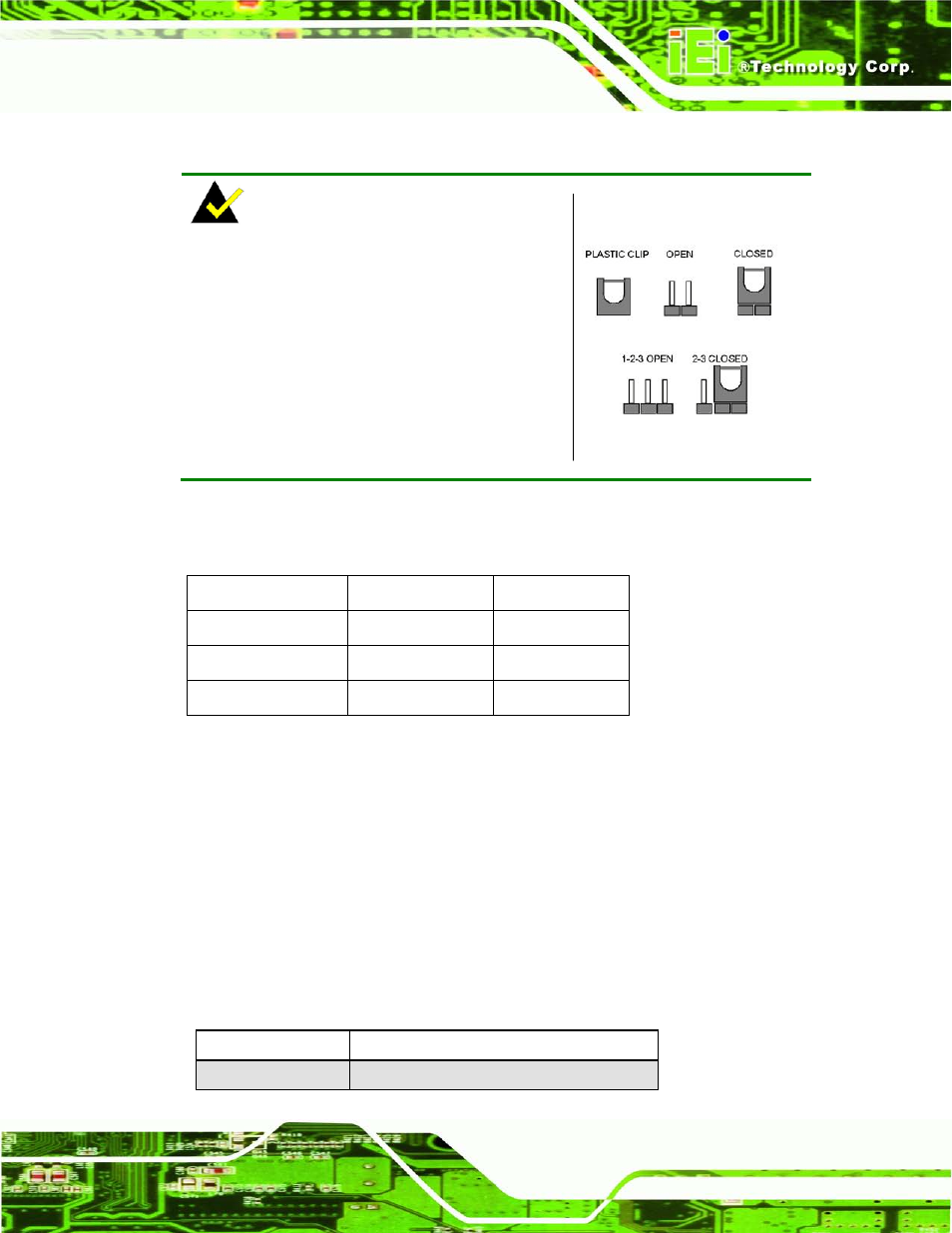 4 jumper settings, 1 at/atx power select jumper, Umper | Ettings, Figure 4-8: jumper locations, Table 4-1: jumpers | IEI Integration IMB-C2160 User Manual | Page 72 / 205