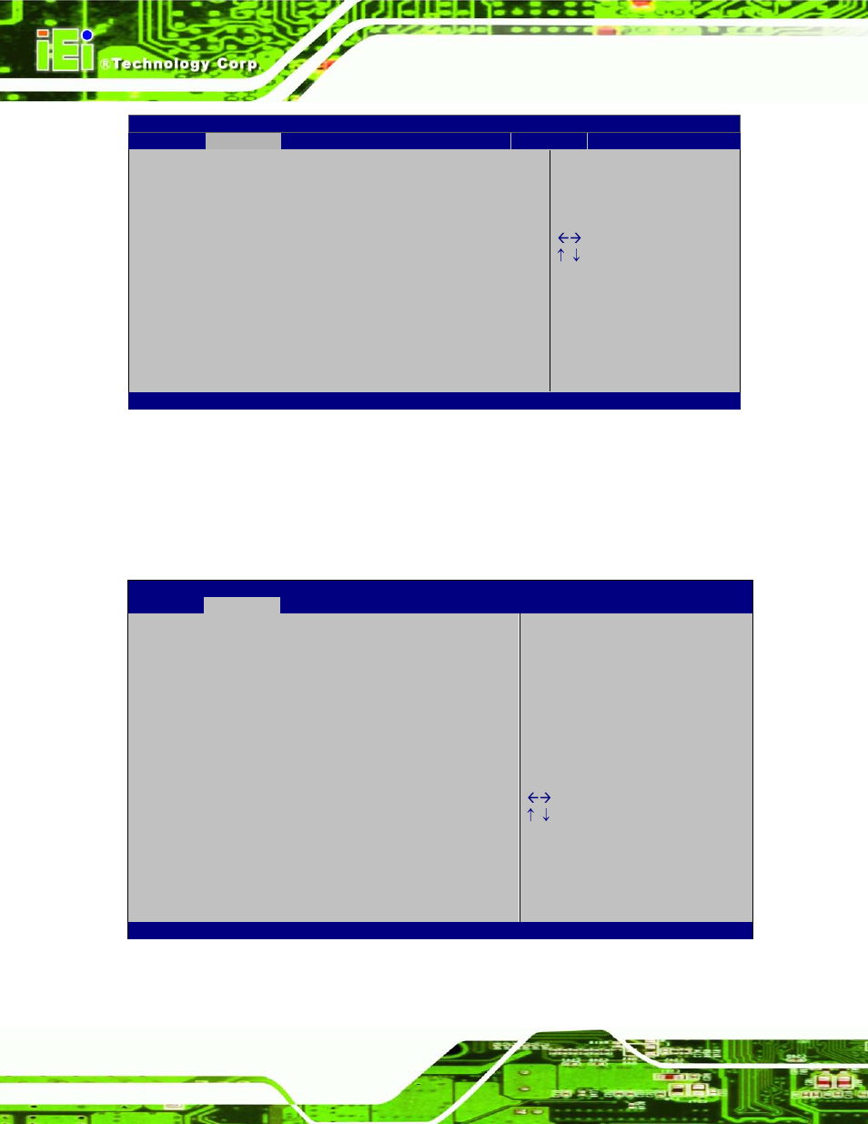 7 amt configuration, Bios menu 8: intel txt(lt) configuration, Bios menu 9: amt configuration | IEI Integration IMB-C2160 User Manual | Page 95 / 205