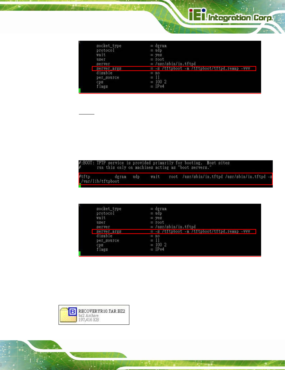 C.6.3 configure one key recovery server settings | IEI Integration IMB-Q870-i2 User Manual | Page 205 / 223