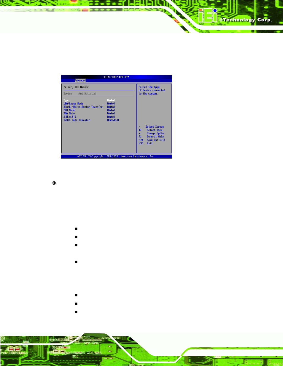 1 ide master, ide slave | IEI Integration IMBA-9454 v1.00 User Manual | Page 133 / 228