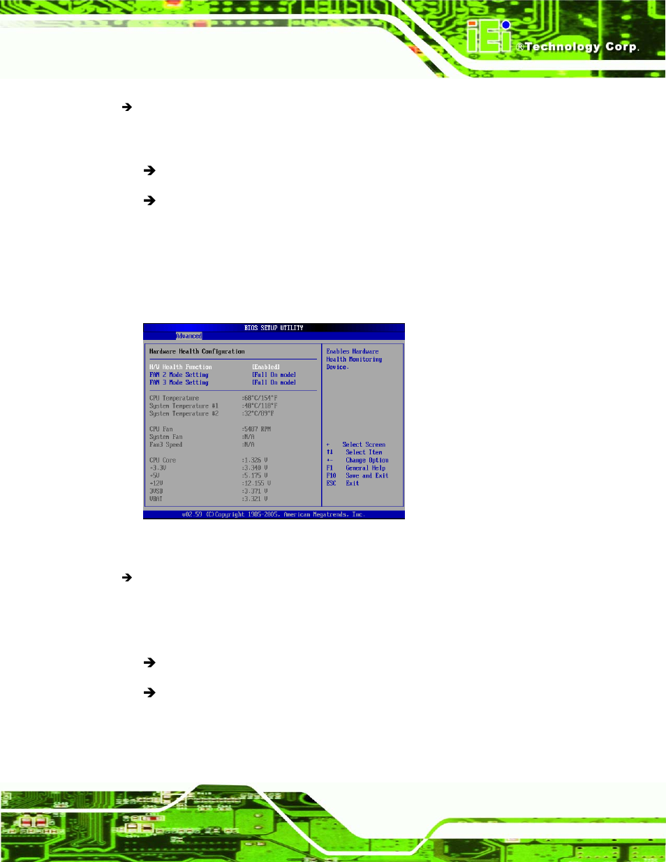 5 hardware health configuration | IEI Integration IMBA-9454 v1.00 User Manual | Page 145 / 228