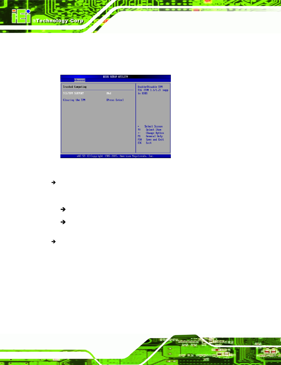10 trusted computing | IEI Integration IMBA-9454 v1.00 User Manual | Page 154 / 228
