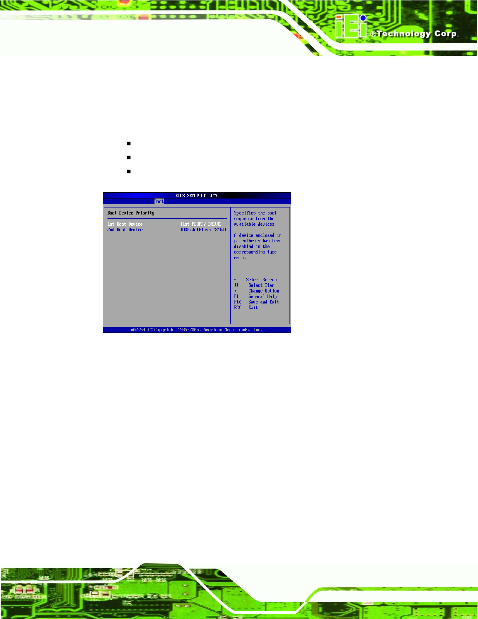 2 boot device priority | IEI Integration IMBA-9454 v1.00 User Manual | Page 161 / 228