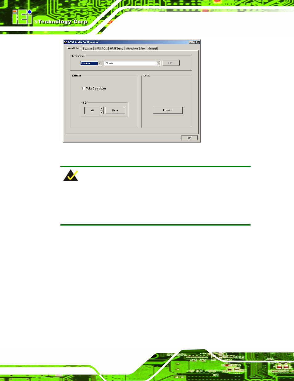 D.2.2 sound effect manager configuration options | IEI Integration IMBA-9454 v1.00 User Manual | Page 220 / 228