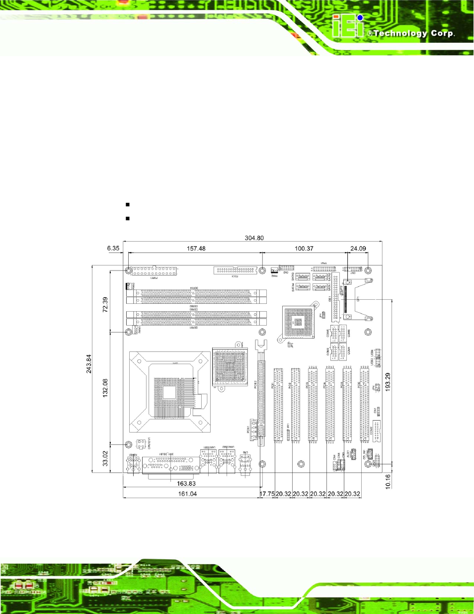 1 overview, 2 dimensions, 1 board dimensions | IEI Integration IMBA-9454 v1.00 User Manual | Page 27 / 228