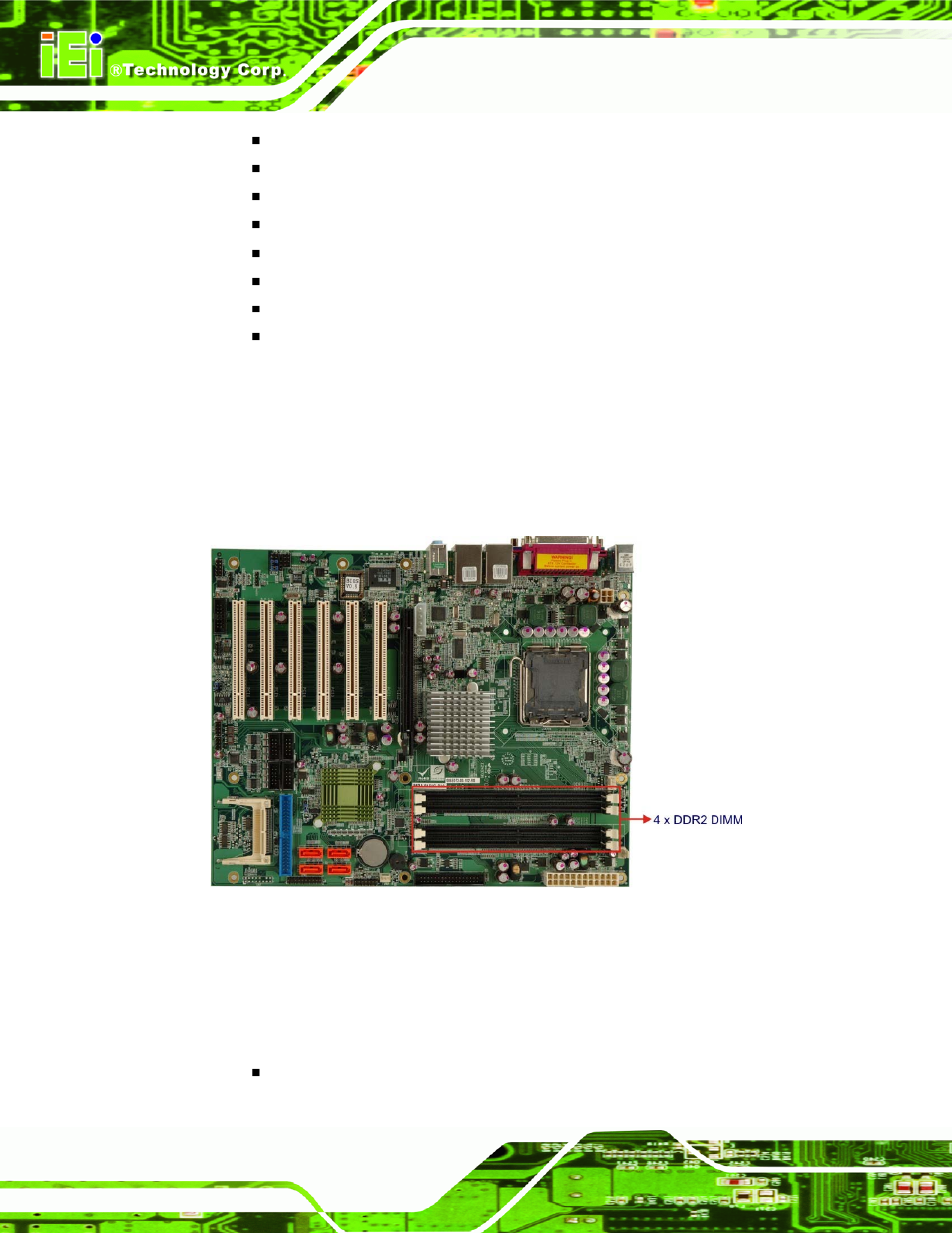 2 intel® 945g memory support, 3 intel® 945g serial digital video output (sdvo), 2 intel | 3 intel, 945g serial digital video output (sdvo) | IEI Integration IMBA-9454 v1.00 User Manual | Page 32 / 228
