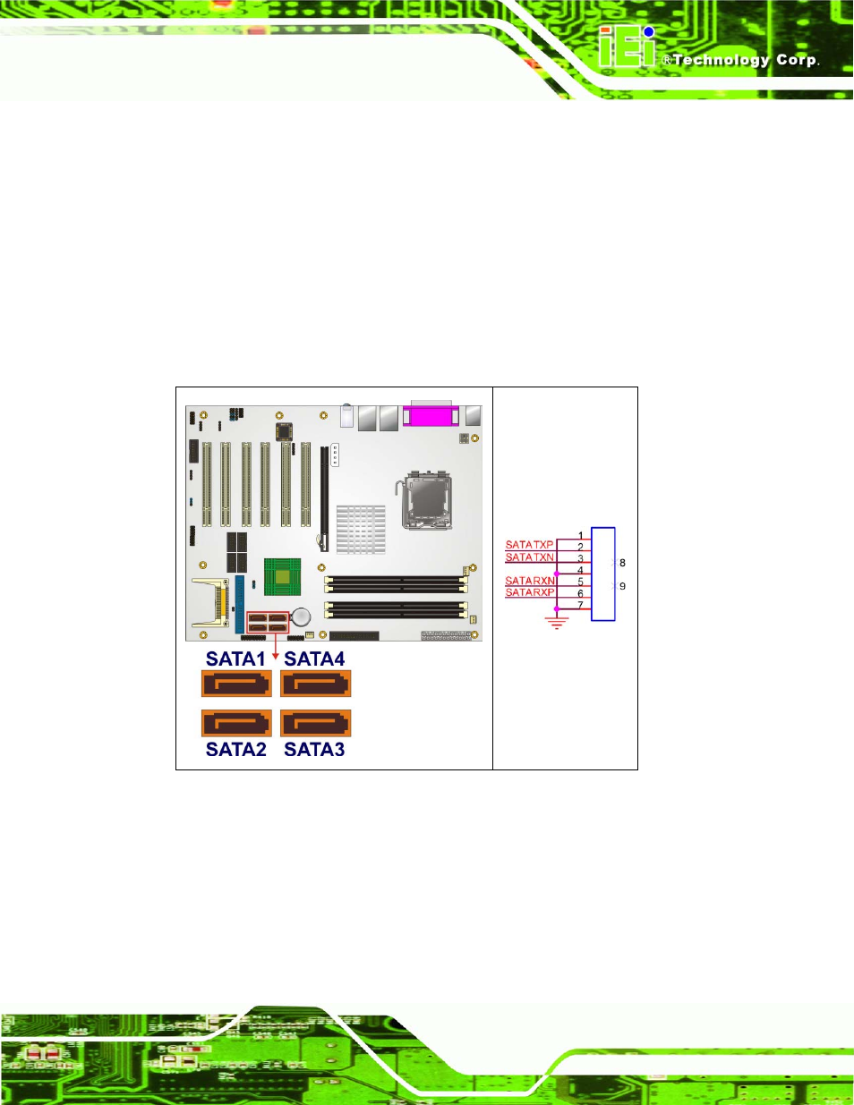 17 sata drive connectors | IEI Integration IMBA-9454 v1.00 User Manual | Page 79 / 228