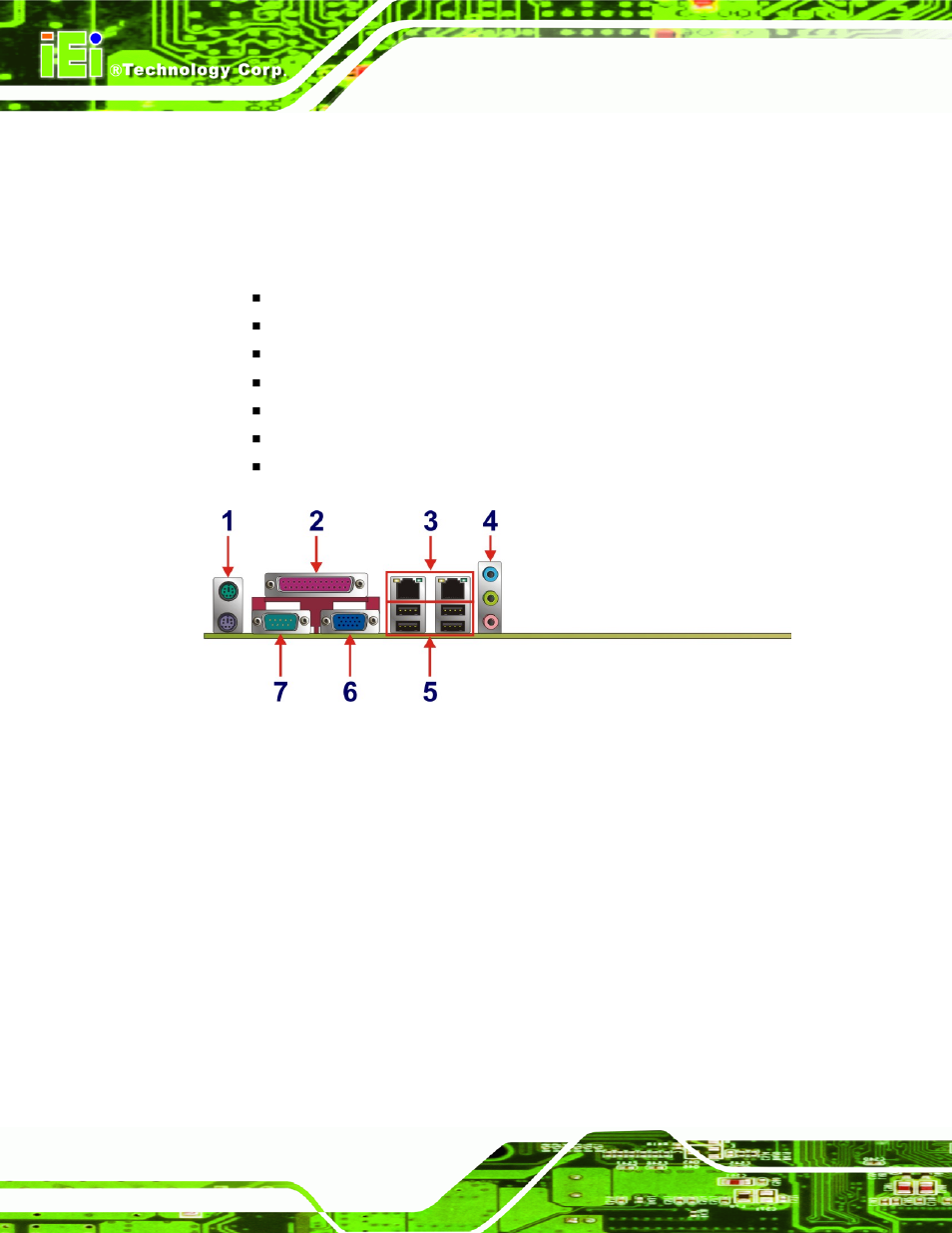 3 external peripheral interface connectors | IEI Integration IMBA-9454 v1.00 User Manual | Page 88 / 228