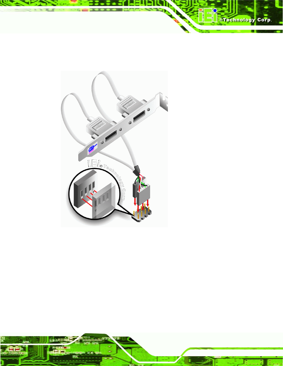 7 usb cable (four port) | IEI Integration IMBA-XQ354 v1.00 User Manual | Page 107 / 244