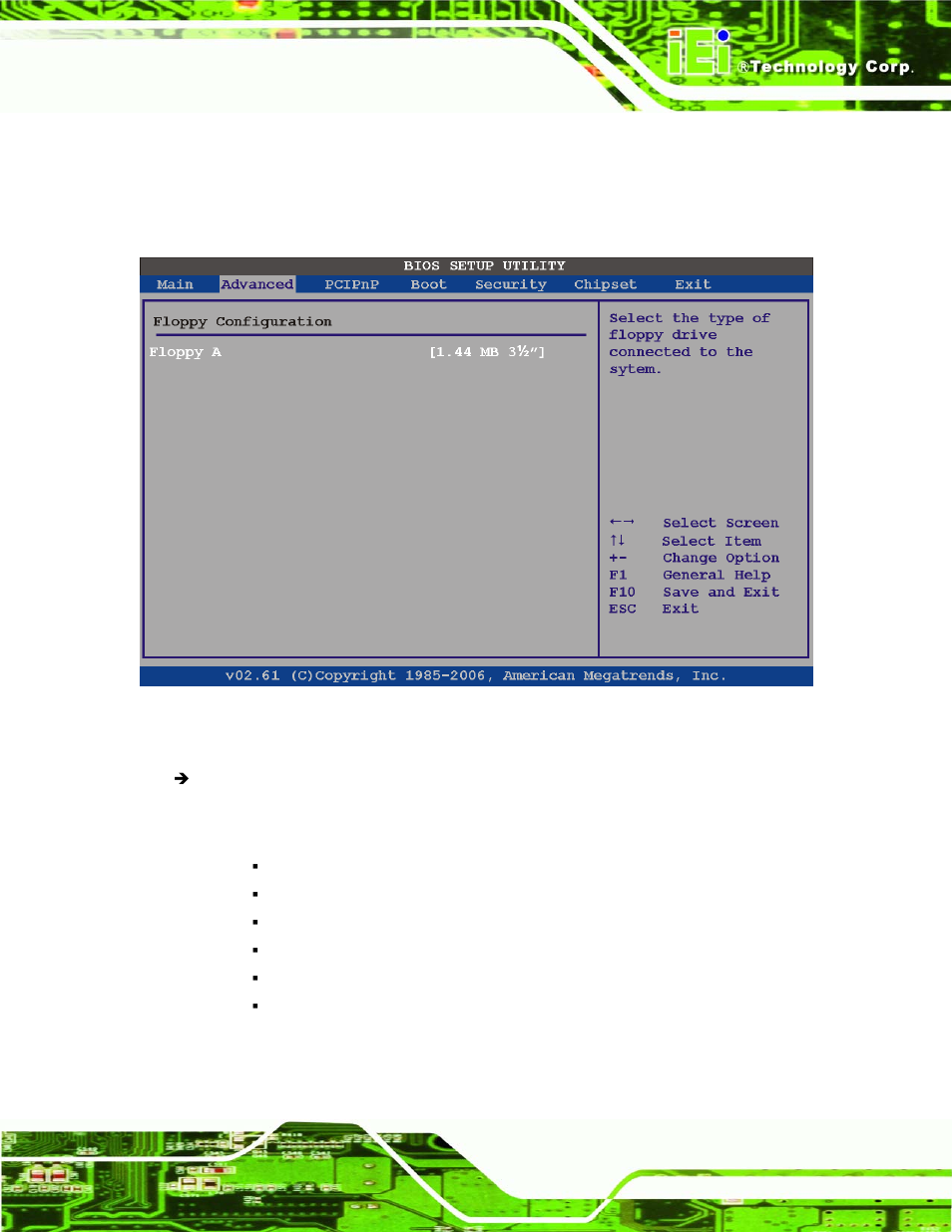 3 floppy configuration | IEI Integration IMBA-XQ354 v1.00 User Manual | Page 131 / 244