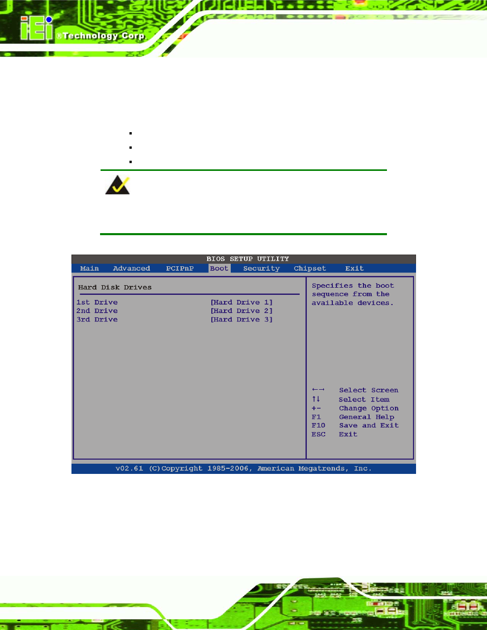 3 hard disk drives | IEI Integration IMBA-XQ354 v1.00 User Manual | Page 158 / 244