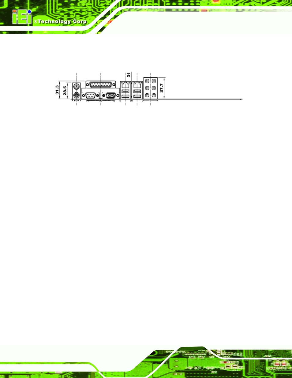 2 external interface panel dimensions | IEI Integration IMBA-XQ354 v1.00 User Manual | Page 30 / 244