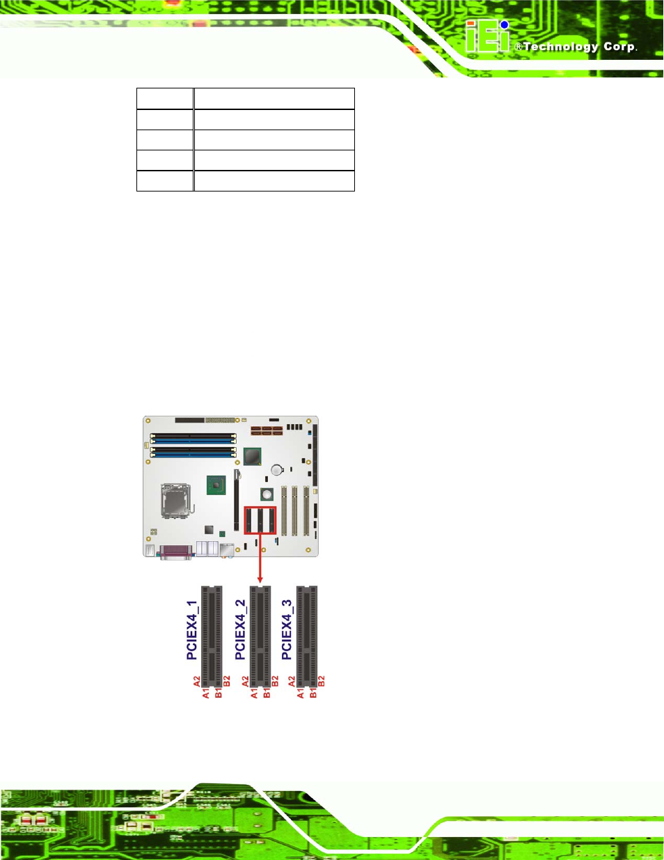 11 pci express x4 slot | IEI Integration IMBA-XQ354 v1.00 User Manual | Page 65 / 244
