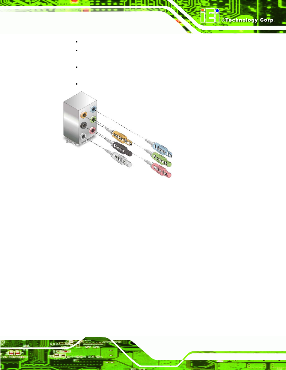 Figure 5-24: audio connector | IEI Integration IMBA-XQ354 v1.10 User Manual | Page 117 / 245