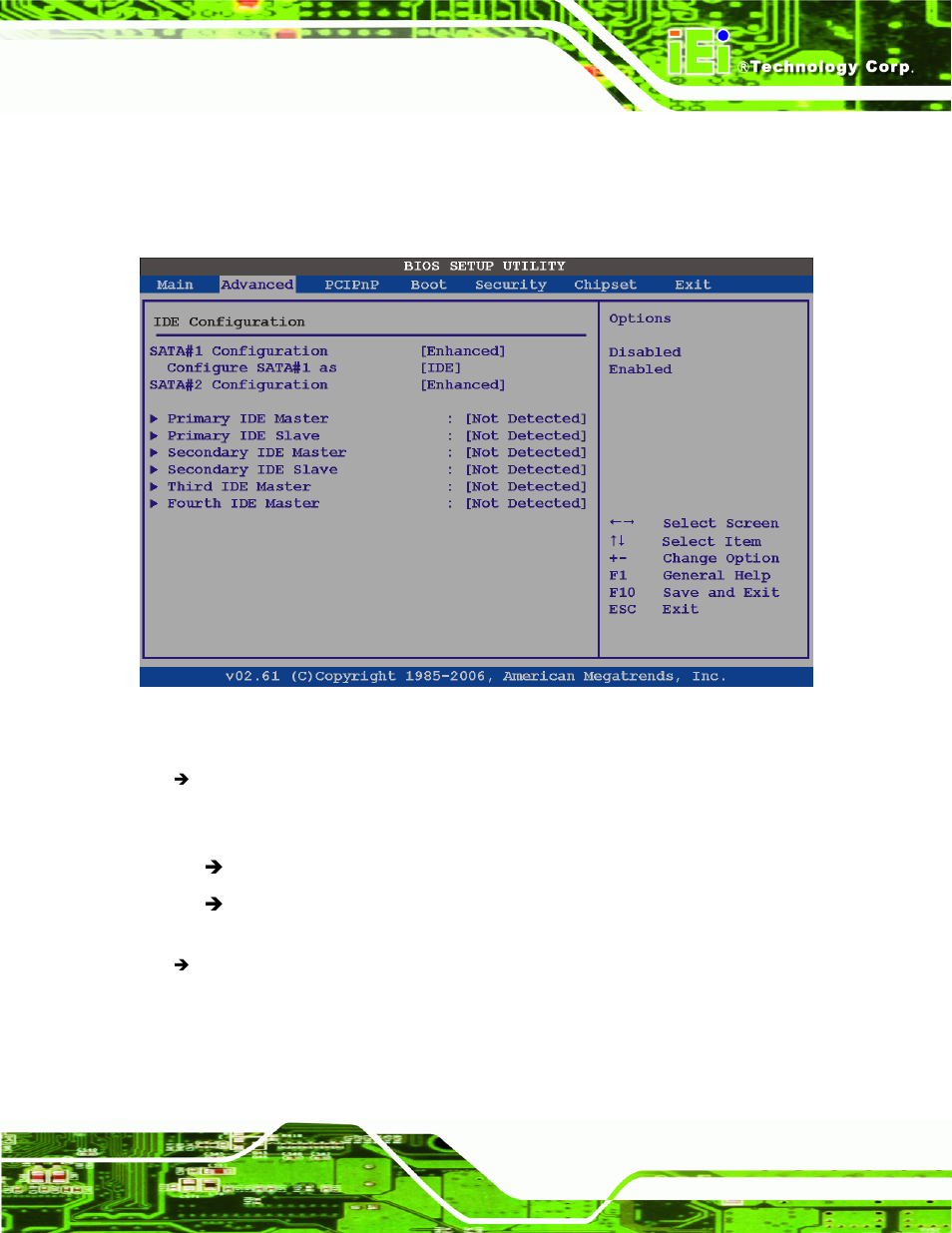 2 ide configuration, Bios menu 4: ide, Configuration | IEI Integration IMBA-XQ354 v1.10 User Manual | Page 125 / 245