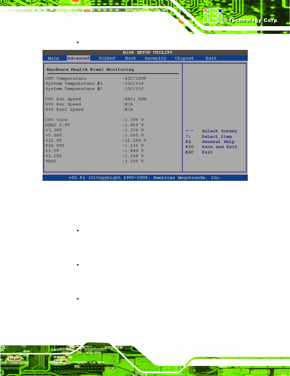 Bios menu 9: hardware health configuration 2 | IEI Integration IMBA-XQ354 v1.10 User Manual | Page 139 / 245