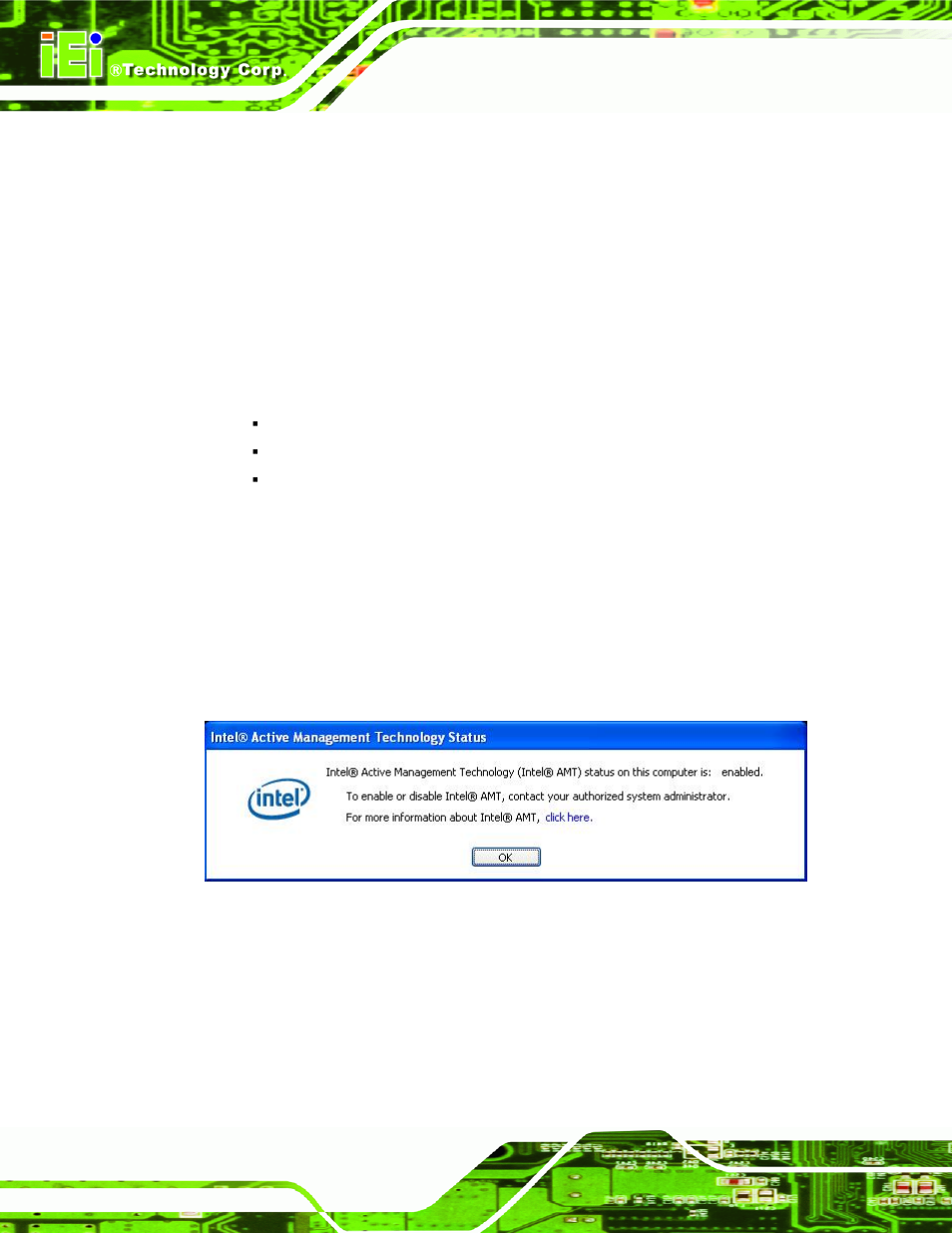 1 intel® amt setup procedure, 2 intel® management engine bios extension, Ntel | Etup, Rocedure, Anagement, Ngine, Bios, Xtension, 1 intel | IEI Integration IMBA-XQ354 v1.10 User Manual | Page 198 / 245